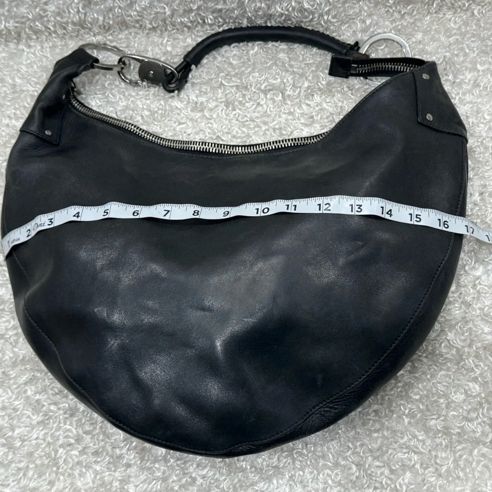 Gucci Black Leather Hobo Bag